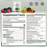 Peacock Max Superfoods Reds and Green Organic Daily Supplement Powder for Immunity, Bloating and Gut Health, Plant-Based, Vegan, Non-GMO Formula with Antioxidants, Prebiotics and Probiotics 11.64 oz