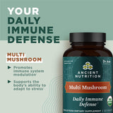 Ancient Nutrition Mushroom Supplement, Organic Multi Mushroom Immune Support Tablet, Supports Stress Response, Gluten Free, Paleo and Keto Friendly, 30 Count