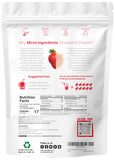 Organic Strawberry Powder, 1 Lb | 100% Natural Fruit Powder | Freeze-Dried Strawberries Source | No Sugar & Additives | Great Flavor for Drinks, Smoothie, & Beverages | Non-GMO & Vegan Friendly