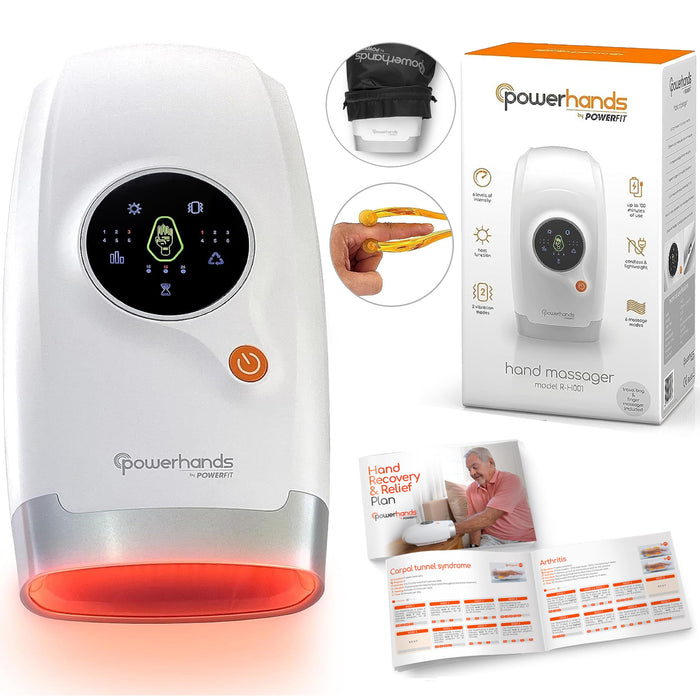 Hand Massager for Arthritis and Carpal Tunnel - Wrist Massager, Hand Massage, Finger Massager, Carpal Tunnel Relief, Arthritis, Hand Massagers Devices with Heat and Compression, Arm Massager for Pain
