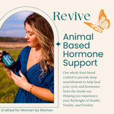 Birthright Female Hormone Support for, Energy, Fertility, Menstrual Cycle, Ovulation, Pregnancy and Menopause… All Natural, Animal Based, Liver, Kidney, Magnesium, Red Raspberry, Herbal Blend Revive