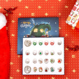 Christmas Advent Calendar Bracelets 2024 for Girls 24 Days Xmas Countdown Calendar DIY Jewelry Making Kit Gift 22 Charm Beads 2 Bracelets for Kids Teens Women