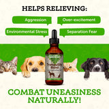 Animal Essentials Tranquility Blend Herbal Formula for Dogs & Cats, 2 fl oz - Made in USA, Calming Supplement, Anxiety Relief