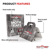 TRAP A PEST Pantry Moth Traps Safe Glue with Pheromones Effective Adhesive Non Toxic (8 Pack)