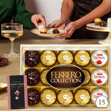 JOLAFUNBS Ferrero Collection Pralines, Chocolate Gift Box, Treat Box Of 15 (172g) & Cards - Birthday, Christmas, Valentines, Fathers Day, Mothers Day, Gifts For Women & Men, Wedding Gifts & More