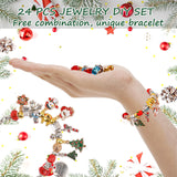 Christmas Gifts Advent Calendar Bracelet For 2023 Grils, 24 Days Xmas Countdown Calendar Elf Bracelets DIY Set For Kids, 24 Days DIY Christmas Charm Bracelet Gifts For Teens Toddler Adult Women