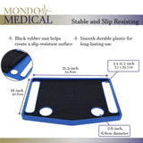 Mondo Medical Walker Tray for Folding Walker with Cup Holder - 16 x 21in No Slip Tray for Walker Accessories for Seniors