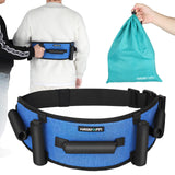 HayaYoffi Gait Belts Transfer Belt for Seniors with Padding Handles, Gate Belt for Elderly Lift Belts with Quick Release Buckle Anti-Slip Function Transfer Belt for Handicap, Physical Therapy (Blue)