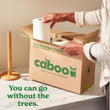 Caboo Tree Free Paper Towels, 8 Rolls, Earth Friendly Sustainable Kitchen Paper Towels with Strong 2 Ply