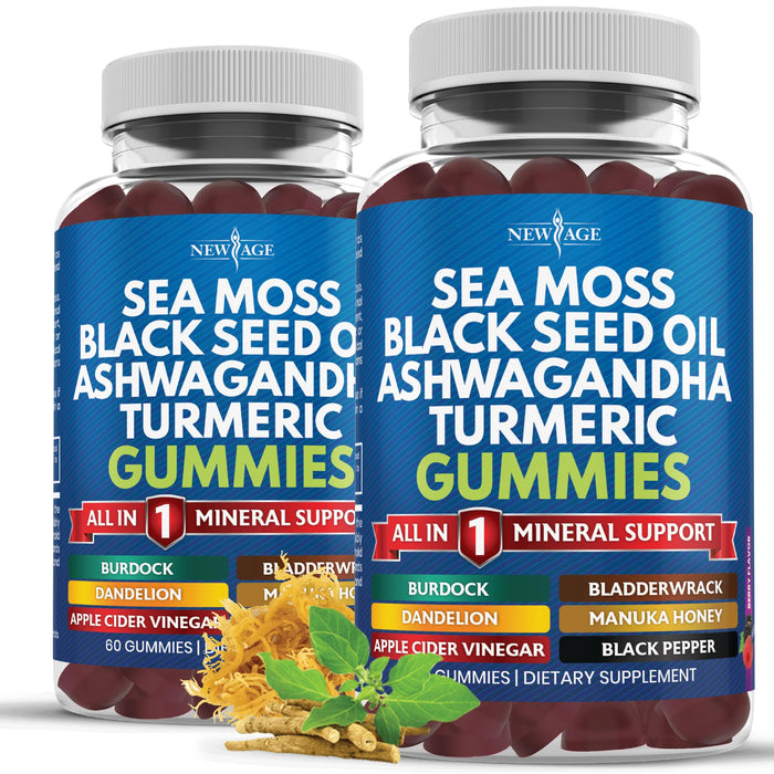 New Age Superfood Gummies – Sea Moss & Herbal Blend – 120 Count
