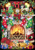 Christmas Fireplace Advent Calendar (Countdown to Christmas) by Vermont Christmas Company with "Twas the Night Before Christmas" Verse