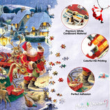 Advent Calendar 2024 Jigsaw Puzzle, 24 Boxes Packing 1008 Pieces Holiday Puzzle for Adults and Kids, Christmas Countdown Puzzles Gift Decorations, Warm Christmas Holiday Puzzles Gift (Santa)