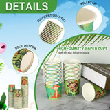 Amyhill 300 Pack 5 oz Cups for Kids Animals Paper Cups Disposable Cups Small Bathroom Cups Mini Mouthwash Cup Bulk for Christmas Party, Picnic(Animal)