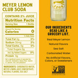 Betty Buzz Meyer Lemon Club Soda, Premium Sparkling Soda by Blake Lively (12 pack) | Natural Flavors & Sweeteners, Only Clean Ingredients