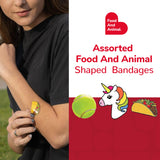 Bioswiss Bandages, Assorted Food and Animal Shaped Latex Free Bandage for Kids and Adults, 300pcs