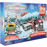 Micro Machines 2024 Holiday Christmas Advent Calendar 25 Piece Christmas Toy Playset - Includes Mini 2" Toy Cars Figures & Accessories - Racetrack Collectible Playset - Gift for Boys, Girls, and Kids