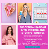 Dr. Brighten Myoinositol Plus - Doctor Formulated Ratio of Myo- and D-Chiro-Inositol to Support PCOS Symptoms, Hormone Balance, Healthy Ovarian Function, and Regular Menstrual Cycles