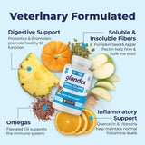 Glandex Dog Fiber Supplement Powder for Anal Glands with Pumpkin, Digestive Enzymes & Probiotics - Vet Recommended Healthy Bowels and Digestion - Boot The Scoot (Beef Liver, 5.5oz Powder)