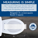 Bemis Assurance 3" Raised Toilet Seat for Seniors, Clean Shield Guard, Secure Hinges, Elongated, White