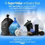 Reli. SuperValue 13 Gallon Trash Bags | 250 Count | Tall Kitchen | Can Liners | Clear Multi-Use Garbage Bags