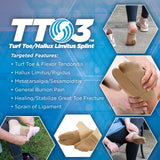 OrthoSleeve Turf Toe Brace TT3 specifically designed to treat and prevent Hallux Limitis and relieve pain from big toe fractures (L/XL Left Foot)