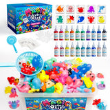 Kiditos Magic Water Elf Toy Kit, Aqua Fairy Water Gel Kit with 20 Magic Gels, 10 Sea Creature Molds. Christmas Gifts, Birthday Gifts, Party Favors, Arts & Crafts DIY STEM Kits for Kids(20 Colors)