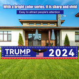 Trump Banner, 118.11x19.69 Inch Trump 2024 Banner Fence Large Trump Banners and Signs 2024 Save America with All Strength Banner Trump Flags Trump Signs for Yard Garden Outdoor Decor (Blue)