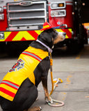 Pet Krewe X-Large Dog Firefighter Costume -Funny Halloween Pet Fireman Outfit Costumes for Fits Small, Medium, Large & Extra Large Pets - Perfect for Halloween, Christmas Holiday, Parties, Photoshoots