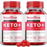 (2 Pack) Boostline Keto ACV Gummies - Official Formula - Boostline Keto + ACV Gummies with 1000MG Apple Cider Vinegar Vitamin Supplement, Boost Line Keto Plus Acv Gummies Reviews Keto (120 Gummies)