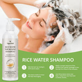 VigorWell Rice Water Shampoo for Hair Growth, Thinning Hair and Hair Loss - With Biotin for Men & Women - 8.45 fl oz