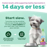 TropiClean Fresh Breath Plus Glucosamine for Hips & Joints | Dog Oral Care Water Additive | Dog Breath Freshener Additive for Dental Health | VOHC Certified | Made in the USA | 16 oz.