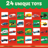 JOYIN 2023 Christmas Advent Calendar for Kids, 24 Days Countdown Calendar Toys with Diecast Cars Set for Boys Kids Party Favors, Classroom Prizes, Xmas Gift