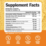 Glucosamine Chondroitin MSM Turmeric Boswellia - Joint Support Supplement. Antioxidant Properties. Helps with Inflammatory Response. Occasional Discomfort Relief for Back, Knees & Hands. 2 Pack