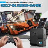 Kinhank Super Console X2 Retro Game Console Built-in 100000+ Games, Android 9.0/Emuelec 4.5 Game System, S905X2 Chip, 4K UHD Output,2.4G/5G, BT 5.0