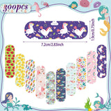 Patelai 300 Pieces Kids Bandages Bulk 10 Styles Children's Adhesive Bandages Flexible Colorful Cute Cartoon Bandages Waterproof Breathable Stickers Protection Care Cuts for Girls Boys(Cute)