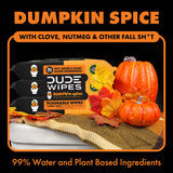 DUDE Wipes - Flushable Wipes - 6 Pack, 288 Wipes - DUMPkin Spice with Clove, Nutmeg, and Other Fall Pumpkin Spice Scents - Septic and Sewer Safe Butt Wipes For Adults, Extra Large