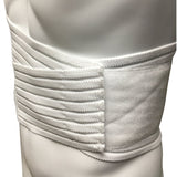 OTC Lumbosacral Support, 7-inch Lower Back, Lightweight Compression, Elastic, White, X-Large