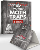 TRAP A PEST Pantry Moth Traps Safe Glue with Pheromones Effective Adhesive Non Toxic (8 Pack)