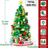 Advent Calendar 2024 for Kids Adults Teens, 24 Days STEM Christmas Tree Building Blocks Christmas Countdown Calendar Gift Box with Christmas Tree Santa Bricks Toys Set for Boys Girls Women Men Age 6+