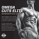 PMD Sports Omega Cuts Elite -Fat Loss-Muscle Defining Formula - Omega Fatty Acids, MCT's and CLA for Muscle Definition and Maintenance - Keto Friendly For Women and Men - Stimulant Free (180 Softgels)