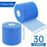 Dimora Pre Wrap Athletic, 4 Rolls Prewrap Headband for Hair, 120 Yards Foam Underwrap Athletic Tape, Best Padding for Underneath Sports Tape, 2.75 Inches x 30 Yards - Blue