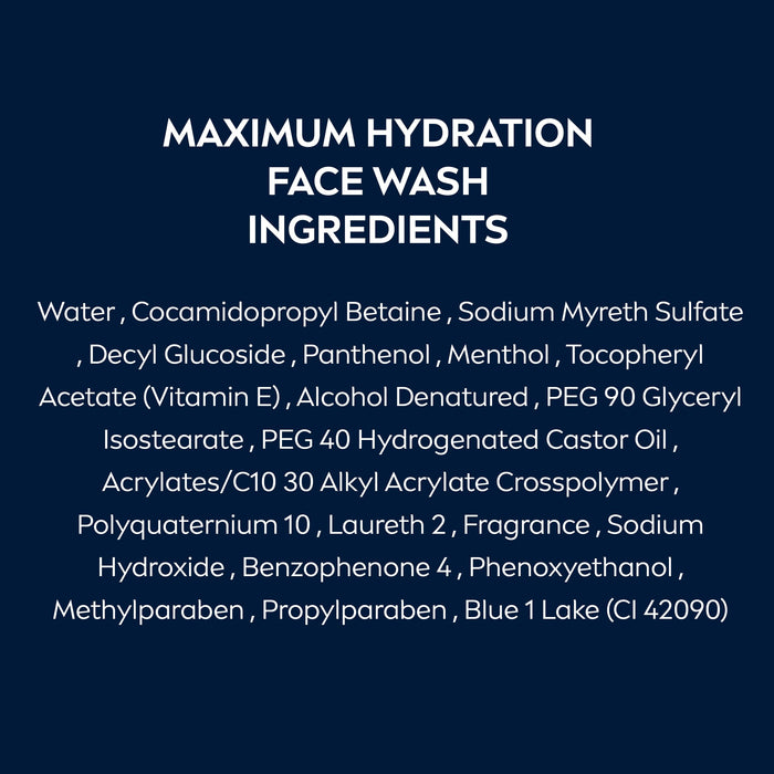 NIVEA MEN Maximum Hydration Moisturizing Face Wash (5 Fl Oz) + Maximum Hydration Deep Cleaning Face Scrub (3 x 4.4 Oz), Skin Care Set for Men with Aloe Vera