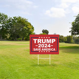 ROYALITA Trump 2024 Yard Sign with H-Stakes - Double Sided 18x12 Inch Trump Take America Back Signs, Placard Voted for Trump Lawn Signs Triggering Signs Rally Decoration Outdoor Lawn Yard Signs