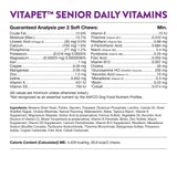 NaturVet VitaPet Senior Daily Vitamin Dog Supplements Plus Glucosamine – Includes Full-Spectrum Vitamins, Minerals – Joint Support for Older, Active Dogs – 120 Ct. Soft Chews