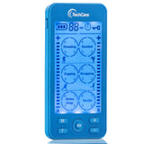 Tens Unit Plus 24 Rechargeable Electronic Pulse Massager Machine Multi Mode Device with All Accessories (Blue)
