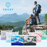 TREST Elite Briefs for Men and Women, Overnight Diapers for Incontinence, Elite Absorbency, Comfortable, Odor Neutralizing and Secure Fit with 2 Wide Tabs - White, Medium (Pack of 10)