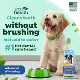 TropiClean Fresh Breath Advanced Whitening | Dog Oral Care Water Additive | Dog Breath Freshener Additive for Dental Health | VOHC Certified | Made in the USA | 33.8 oz.