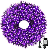 MZD8391 105FT 300LED Christmas String Lights Outdoor Indoor, Christmas Lights Xmas Tree Lights for Christmas Decorations Holiday Party, 8 Modes Purple