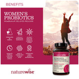 NatureWise Probiotics for Women - Multi-Strain Probiotics with Prebiotics + Cranberry - Vaginal, PH Balance, Digestive, UT Health - 18 Unique Strains, 20 Billion CFU - 60 Capsules[2-Month Supply]