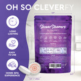 Cleverfy Shower Steamers Aromatherapy - 18 Pack of Shower Bombs with Essential Oils. Self Care Stocking Stuffers for Women and Teens and Christmas Gifts for Women. Purple Set